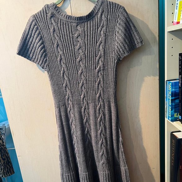 Brown / Beige Sweater Dress Size M - Picture 6 of 6